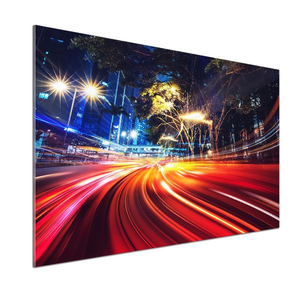 Spatscherm keuken Snelheid in de stad