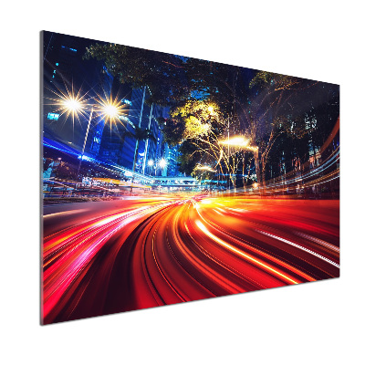 Spatscherm keuken Snelheid in de stad