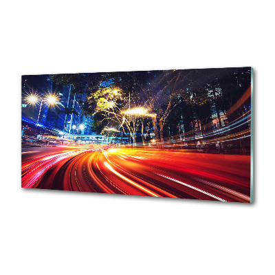 Spatscherm keuken Snelheid in de stad