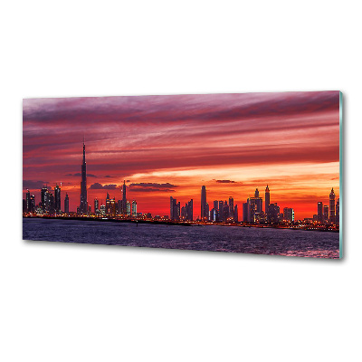 Glazen achterwand keuken Zonsondergang Dubai