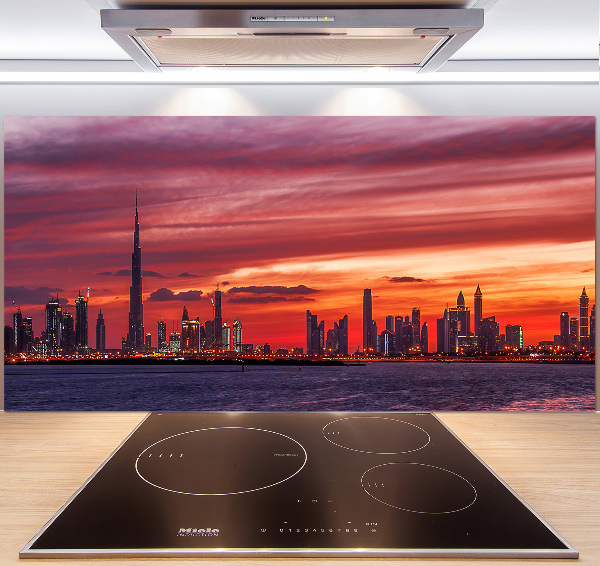 Glazen achterwand keuken Zonsondergang Dubai