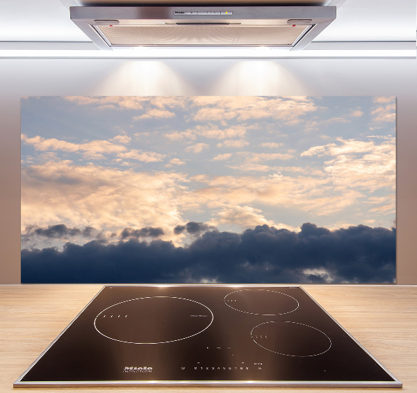 Spatscherm keuken Wolken aan de hemel