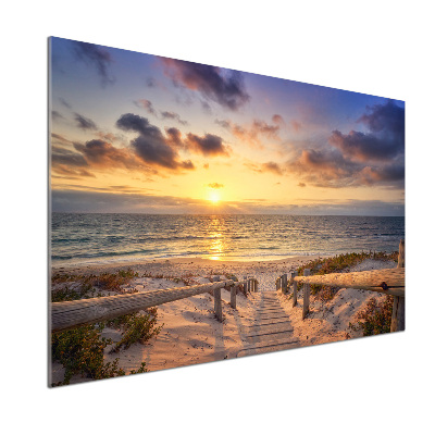 Spatplaat keuken Pad naar het strand