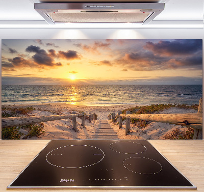 Spatplaat keuken Pad naar het strand
