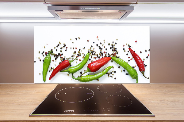 Keuken achterwand Chilipepers
