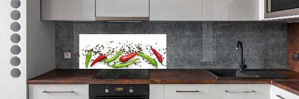 Keuken achterwand Chilipepers
