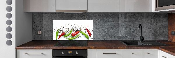 Keuken achterwand Chilipepers