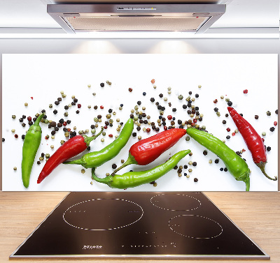 Keuken achterwand Chilipepers