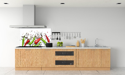 Keuken achterwand Chilipepers
