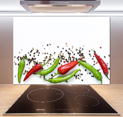 Keuken achterwand Chilipepers