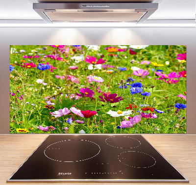 Achterwand keuken Wilde bloemen
