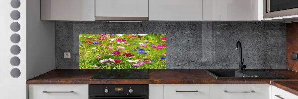 Achterwand keuken Wilde bloemen