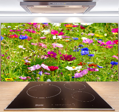 Achterwand keuken Wilde bloemen