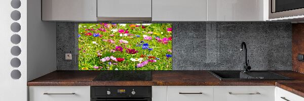 Achterwand keuken Wilde bloemen