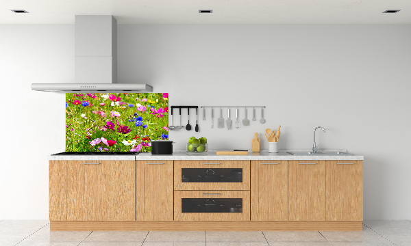Achterwand keuken Wilde bloemen