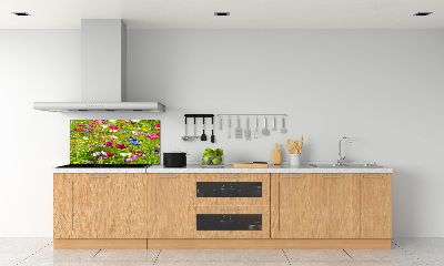 Achterwand keuken Wilde bloemen