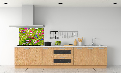 Achterwand keuken Wilde bloemen