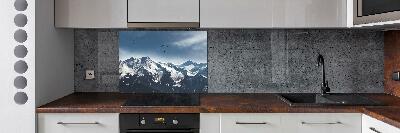 Spatplaat keuken Paragliden in de Alpen