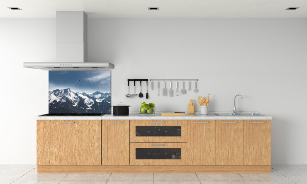 Spatplaat keuken Paragliden in de Alpen