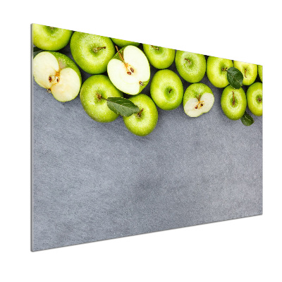 Achterwand keuken Groene appels