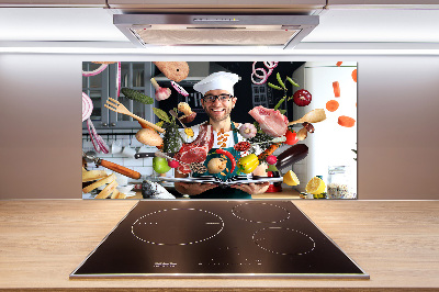 Spatscherm keuken recepten van de chef