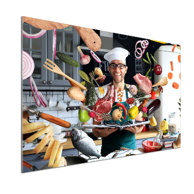 Spatscherm keuken recepten van de chef