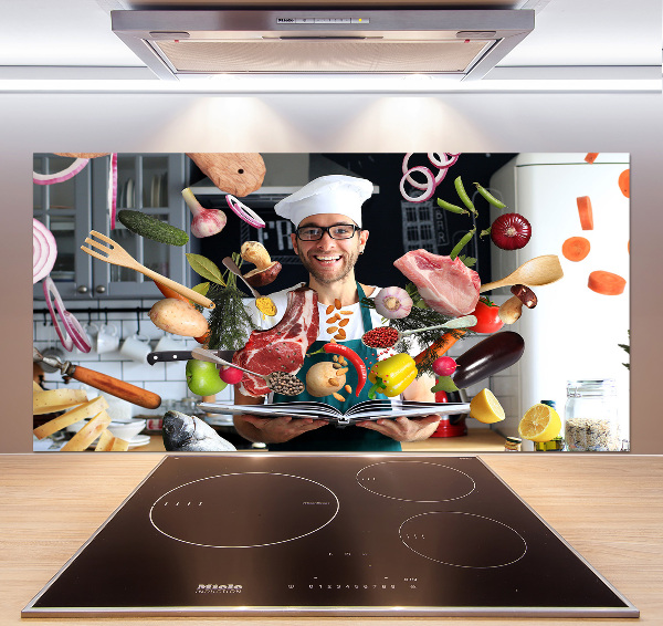 Spatscherm keuken recepten van de chef