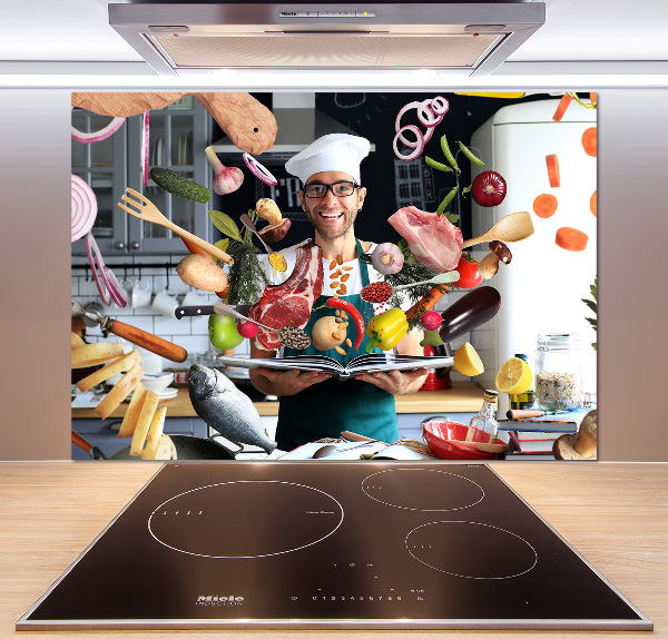 Spatscherm keuken recepten van de chef