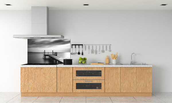 Achterwand keuken Steiger aan het meer