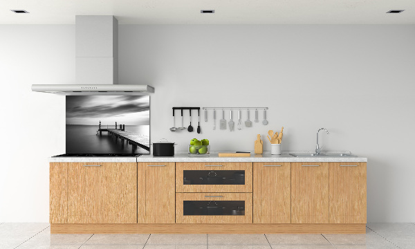 Achterwand keuken Steiger aan het meer