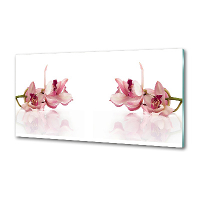 Glazen achterwand keuken Orchidee