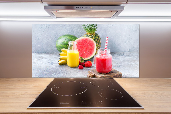 Glazen achterwand keuken Fruitcocktail