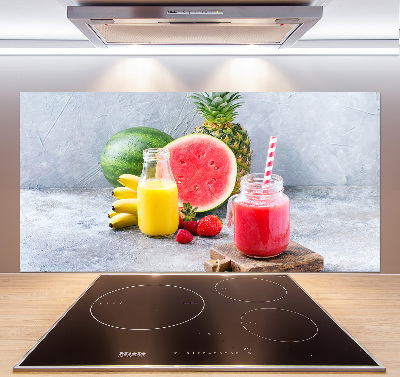 Glazen achterwand keuken Fruitcocktail