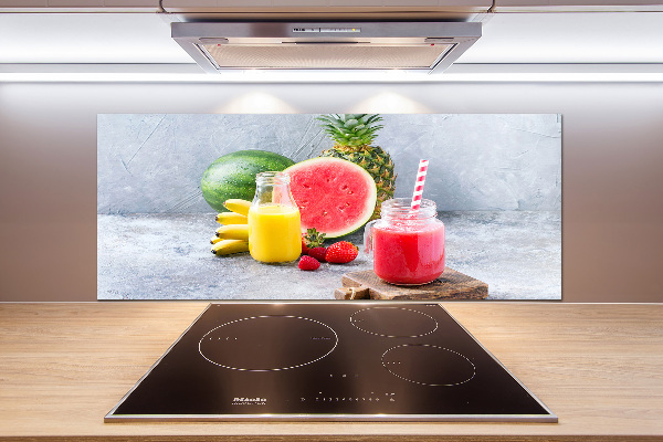 Glazen achterwand keuken Fruitcocktail