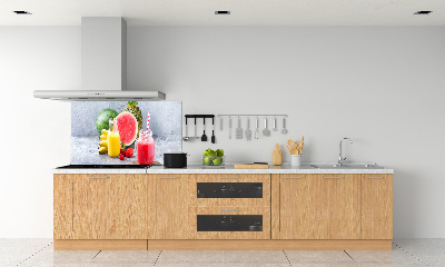Glazen achterwand keuken Fruitcocktail