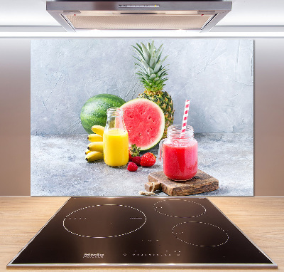 Glazen achterwand keuken Fruitcocktail