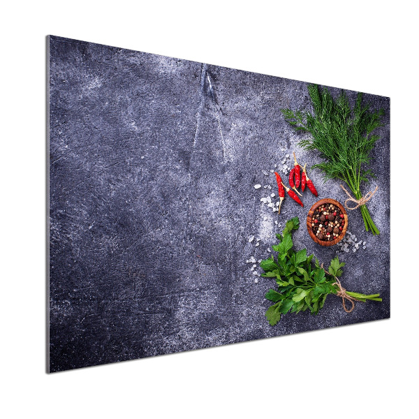 Achterwand keuken Kruiden en specerijen