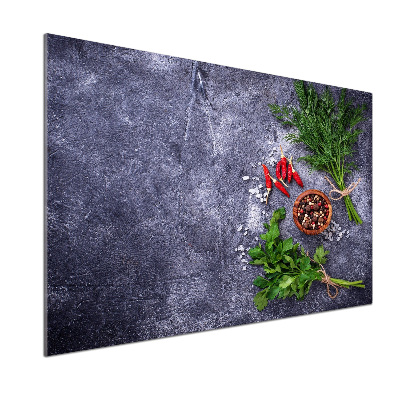 Achterwand keuken Kruiden en specerijen