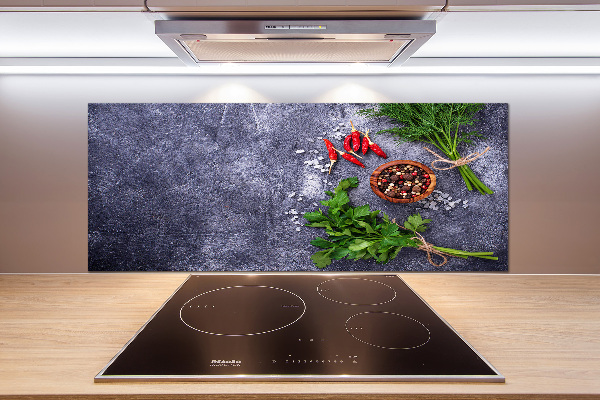 Achterwand keuken Kruiden en specerijen