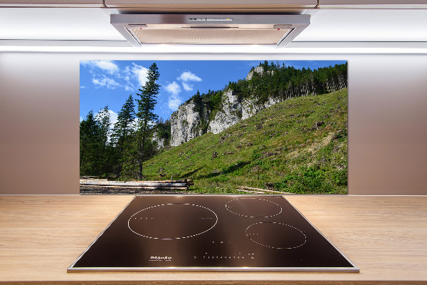 Achterwand keuken Rotsachtige bergtoppen