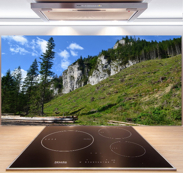 Achterwand keuken Rotsachtige bergtoppen