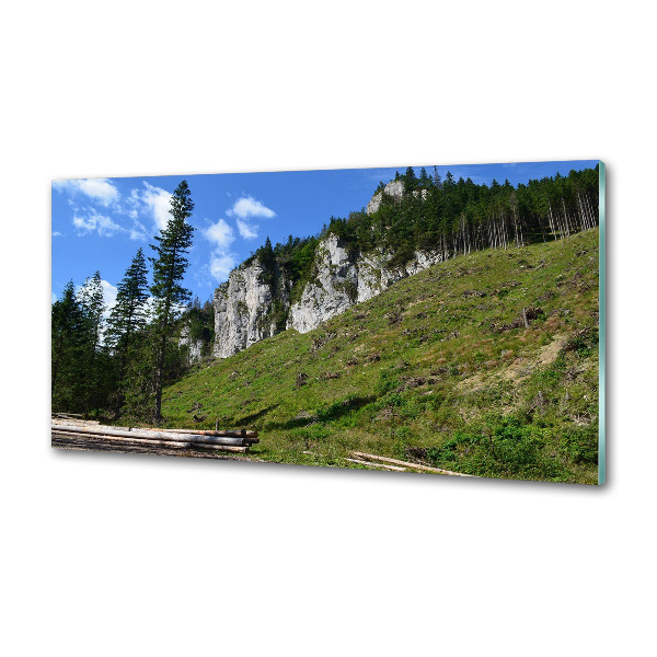 Achterwand keuken Rotsachtige bergtoppen