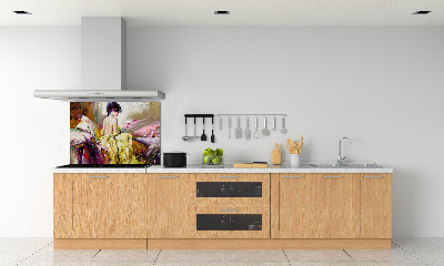 Spatplaat keuken Halfnaakte vrouw