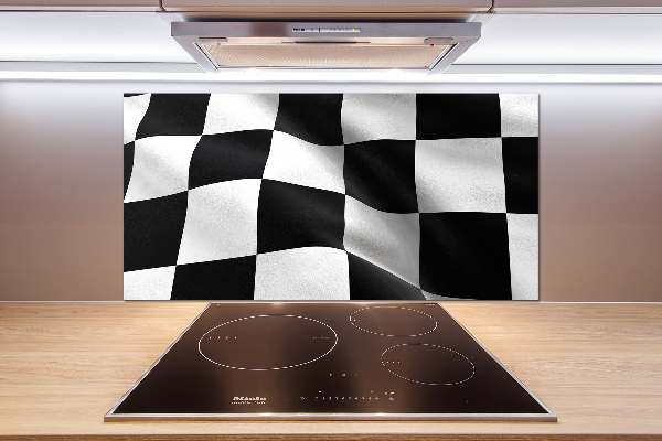 Glazen achterwand keuken Finishvlag