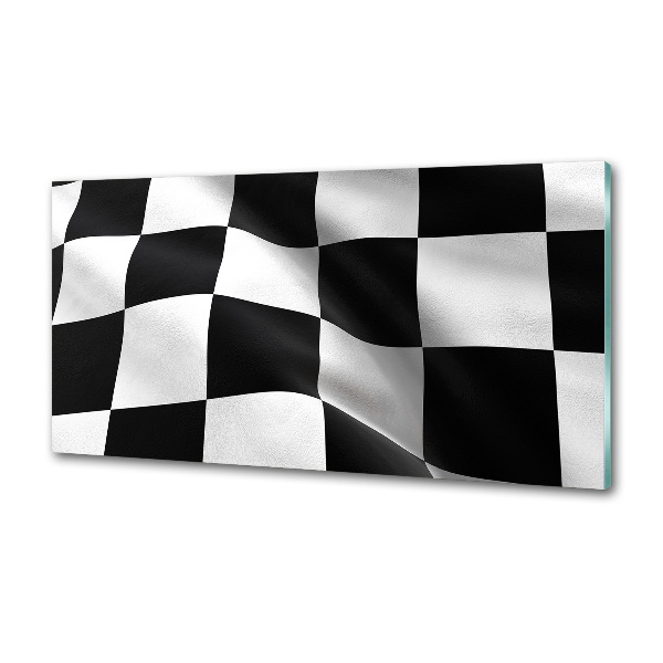 Glazen achterwand keuken Finishvlag