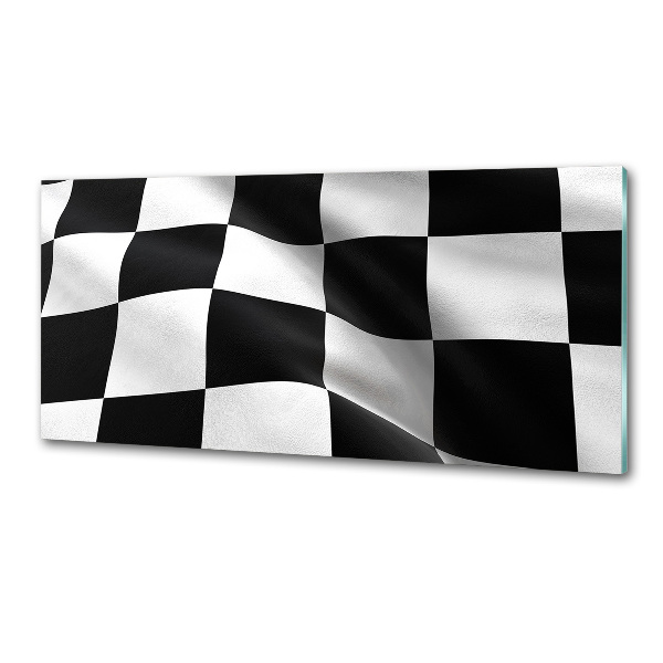 Glazen achterwand keuken Finishvlag