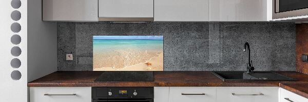 Spatplaat keuken Zeesterren op het strand
