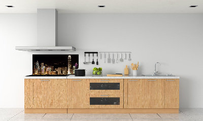 Keuken achterwand Hong Kong 's nachts