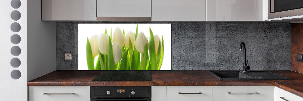 Spatscherm keuken Tulpen