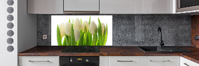 Spatscherm keuken Tulpen